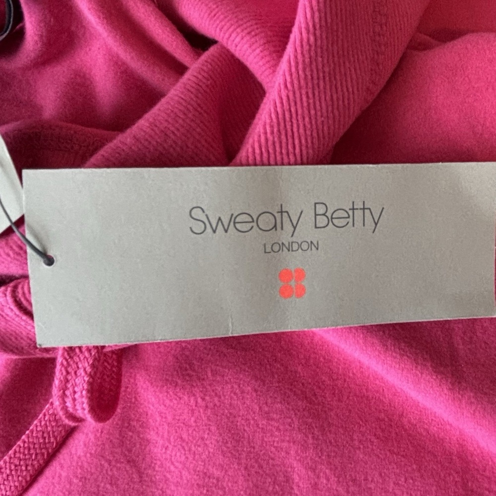 Sweaty Betty Escape Italian Luxe Fleece Womens Pink Hoodie, Size XS (4) $148 NWT - Picture 9 of 16